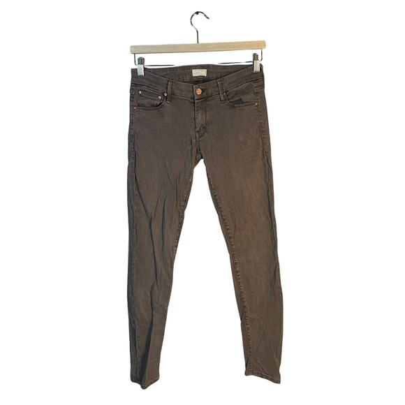 MOTHER The Looker Pop! SZ 27 Brown Low Rise Skinny Jeans in Dye-Clay Jeans - Picture 3 of 16